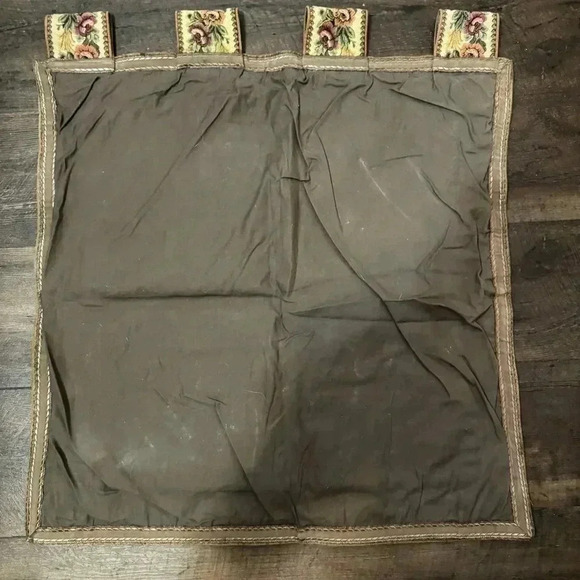 Vintage needlepoint tapestry  French pictorial art Victorian romance art nouveau - Picture 5 of 6